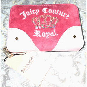 Juicy Couture Raspberry Tart Wristlet NWT Double Secured Zipper